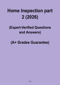 Home Inspection Part 2 2026 PDF &ndash; Advanced Study Guide & Practice Review