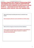 Emergency Medicine EOR&colon; Obstetrics and Gynecology EXAM  2026NEWEST EXAM WITH COMPLETE QUESTIONS AND  ACCURATE DETAILED ANSWERS&lpar;Verified Answers&rpar; Already  Graded A&plus; &vert; Guaranteed Success&excl;&excl; Newest Exam &vert; Just  Released&excl;&excl; LATEST UPDATE&excl;&excl;&excl; 2026