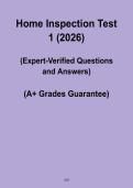 Home Inspection Test 1 2026 PDF &ndash; Complete Practice Exam & Study Guide