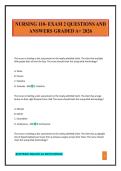 NURSING 110- EXAM 2 QUESTIONS AND ANSWERS GRADED A&plus; 2026