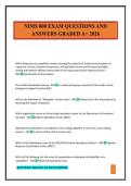 NIMS 800 EXAM QUESTIONS AND ANSWERS GRADED A&plus; 2026