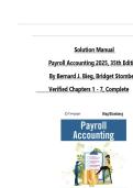 Solution Manual For Payroll Accounting 2025 Landin 35th Edition By Bernard J&period; Bieg And Bridget Stomberg&period; All Chapters Verified&period; Latest Revised&period;&lbrack;A&plus;&rsqb;