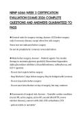 NRNP 6566 WEEK 3 CERTIFICATION EVALUATION EXAMS 2026 COMPLETE QUESTIONS AND ANSWERS GUARANTEED TO PASS