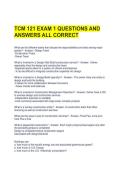 TCM 121 EXAM 1 QUESTIONS AND ANSWERS ALL CORRECT