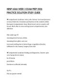 NRNP 6566 WEEK 3 EXAM PREP 2026 PRACTICE SOLUTION STUDY GUIDE