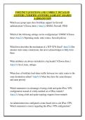 FORTINET QUESTIONS AND CORRECT DETAILED  ANSWERS &lpar;VERIFIED ANSWERS&rpar; &vert;ALREADY GRADED  A&plus;&vert;&vert;BRAND NEW