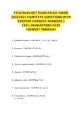 FTCE Math GKT EXAM STUDY GUIDE  2026&sol;2027 COMPLETE QUESTIONS WITH  VERIFIED CORRECT ANSWERS &vert;&vert;  100&percnt; GUARANTEED PASS  <NEWEST VERSION> 