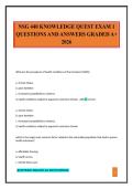NSG 440 Exam Package Deal Questions and Verified Answers &lpar;2025 &sol; 2026&rpar;