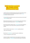 NSGD final Quiz questions With Verified answers 100&percnt; Guaranteed Pass&period;