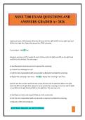 NSPN 7200 FINAL EXAM QUESTIONS AND ANSWERS GRADED A&plus; 2026