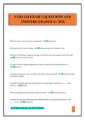 NURS 614 EXAM 2 QUESTIONS AND ANSWERS GRADED A&plus; 2026