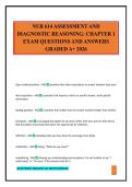 NUR 614 ASSESSMENT AND DIAGNOSTIC REASONING&colon; CHAPTER 1 EXAM QUESTIONS AND ANSWERS GRADED A&plus; 2026