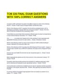 TCM 226 FINAL EXAM QUESTIONS WITH 100&percnt; CORRECT ANSWERS 
