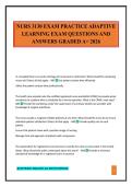 NURS 3130 EXAM PRACTICE ADAPTIVE LEARNING EXAM QUESTIONS AND ANSWERS GRADED A&plus; 2026