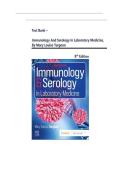 Complete Test Bank&colon; Immunology & Serology in Laboratory Medicine &lpar;8th Edition&rpar; by Mary Louise Turgeon