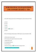 NURS 5434 FINAL EXAM QUESTIONS AND ANSWERS GRADED A&plus; 2026
