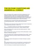 TCM 226 EXAM 2 QUESTIONS AND ANSWERS ALL CORRECT 