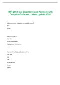 NUR 298 Final Questions and Answers with Complete Solution &vert; Latest Update 2026
