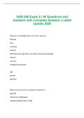 NUR 298 Exam 2 &vert; 99 Questions and Answers with Complete Solution &vert; Latest Update 2026