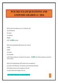 PCB 3023 EXAM QUESTIONS AND ANSWERS GRADED A&plus; 2026
