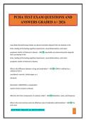 PCHA TEST EXAM QUESTIONS AND ANSWERS GRADED A&plus; 2026