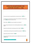 PCHA EXAM QUESTIONS AND ANSWERS GRADED A&plus; 2026