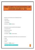 PEBC SAMPLE EXAM QUESTIONS AND ANSWERS GRADED A&plus; 2026