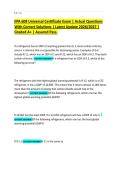 EPA 608 Universal Certificate Exam &vert; Actual Questions With Correct Solutions &vert; Latest Update 2026&sol;2027 &vert; Graded A&plus; &vert; Assured Pass&period;