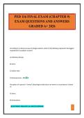 PED 116 FINAL EXAM &lpar;CHAPTER 9&rpar; EXAM QUESTIONS AND ANSWERS GRADED A&plus; 2026