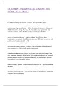 CIS 260 TEST 1 &vert; QUESTIONS AND ANSWERS &vert; 2026 UPDATE &vert; 100&percnt; CORRECT