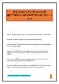 PSYCH 1111 TRU FINAL EXAM QUESTIONS AND ANSWERS GRADED A&plus; 2026