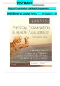 Test Bank Physical Examination and Health Assessment 7th Edition Jarvis Chapter 1 - 31 Updated Guide 2022