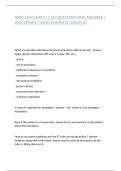 NRSG 2640 EXAM 1 &vert; 169 QUESTIONS AND ANSWERS &vert; 2026 UPDATE &vert; WITH COMPLETE SOLUTION