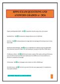 RPPO EXAM QUESTIONS AND ANSWERS GRADED A&plus; 2026