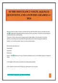 SCMH 1010 EXAM 2 VOGEL &lpar;6&comma;8&comma;10&comma;12&rpar; QUESTIONS AND ANSWERS GRADED A&plus; 2026