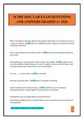 SCMH 1010 &vert; LAB EXAM QUESTIONS AND ANSWERS GRADED A&plus; 2026