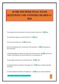 SCMH 1010 MOSS FINAL EXAM QUESTIONS AND ANSWERS GRADED A&plus; 2026