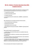 NR 101 - Module 1&colon; Practice Questions Exam With Complete Answers 