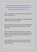 ACVPM Infectious Diseases Actual Exam Newest  2026-2027 With Complete Questions And Correct  Detailed Answers&vert; Brand New Version&excl;