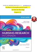 Test Bank For Nursing Research In Canada&comma; 5th Edition by Mina Singh