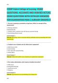 COMP Galen College of nursing  EXAM   QUESTIONS  ACCURATE AND VERIFIED ACTUAL EXAM QUESTIONS WITH DETAILED ANSWERS FOR GUARANTEED PASS &vert; ALREADY GRADED A 