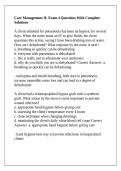 Care Management II&colon; Exam 4 Questions With Complete Solutions