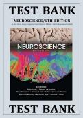Test Bank for Neuroscience 6th Edition by Dale Purves &ndash; Updated Latest 2025&ndash;2026 Complete Exam Preparation Resource&period; Comprehensive Chapter-by-Chapter Questions with Verified Answers and Rationales&period; Essential Study Tool for Neuroscience&comma; Biology&comma; and Healt