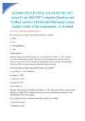 SGRHO TOUCH FINAL EXAM STUDY SET Actual Exam 2026&sol;2027 Complete Questions and Verified Answers with Detailed Rationales Latest Update Grade A Pass Guaranteed - A&plus; Graded