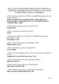 RELIAS ADVANCED DYSRHYTHMIA EXAM B COMPLETE 52 QUESTIONS ANSWERED STEP-BY-STEP RELIAS ADVANCED DYSRHYTHMIA CLINICAL ASSESSMENT