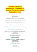 NR509 Head to Toe Assessment Exam question With Verified answers 100&percnt;  Guaranteed pass&period;