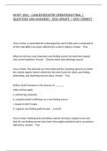 HCMT&colon; 2061 - CANCER REGISTRY OPERATIONS FINAL &vert; QUESTIONS AND ANSWERS &vert; 2026 UPDATE &vert; 100&percnt; CORRECT