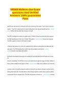 NR509 Midterm due Exam questions And Verified Answers 100- Guaranteed Pass&period;