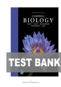 TEST BANK FOR Campbell Biology 12th Edition by Urry ISBN&colon; 978-0135188743 COMPLETE GUIDE ALL CHAPTERS COVERED 100&percnt; VERIFIED A&plus; GRADE ASSURED&excl;&excl;&excl;&excl;&excl;NEW LATEST UPDATE &excl;&excl;&excl;&excl;&excl;&excl;GUARANTEED PASS&excl;&excl;&excl;&excl;&excl;
