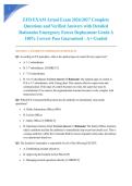 EFD EXAM Actual Exam 2026&sol;2027 Complete Questions and Verified Answers with Detailed Rationales Emergency Forces Deployment Grade A 100&percnt; Correct Pass Guaranteed - A&plus; Graded